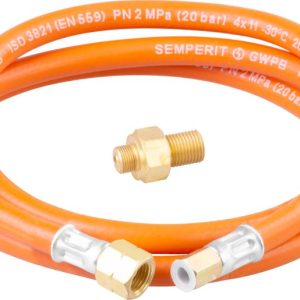 Prepojovací set Meva, hadica, k ohrievaču Olymp a variču Dual Compact, k 2 kg PB fľaši