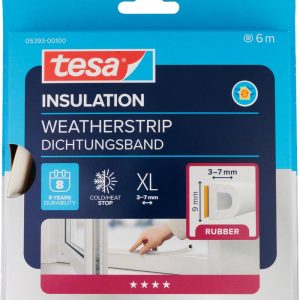 Tesnenie tesa profil D, biele, L-6 m