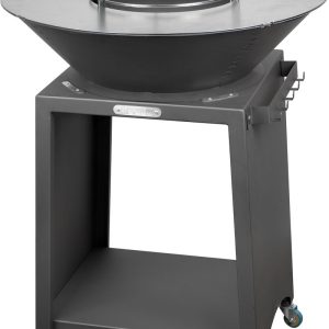 Gril Strend Pro Fiesta, prvedenie antracit, oceľ, priemer 75 cm, s ohniskom