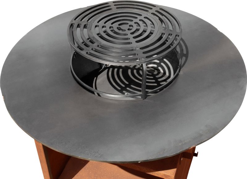 Gril Strend Pro Fiesta, prevedenie rust, oceľ, priemer 100 cm, s ohniskom – Obrázok 4