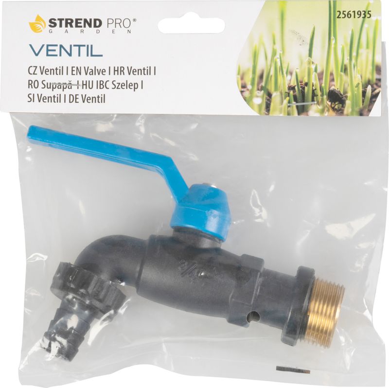 Ventil Strend Pro, záhradný, čierny, G3/4", nylon – Obrázok 2