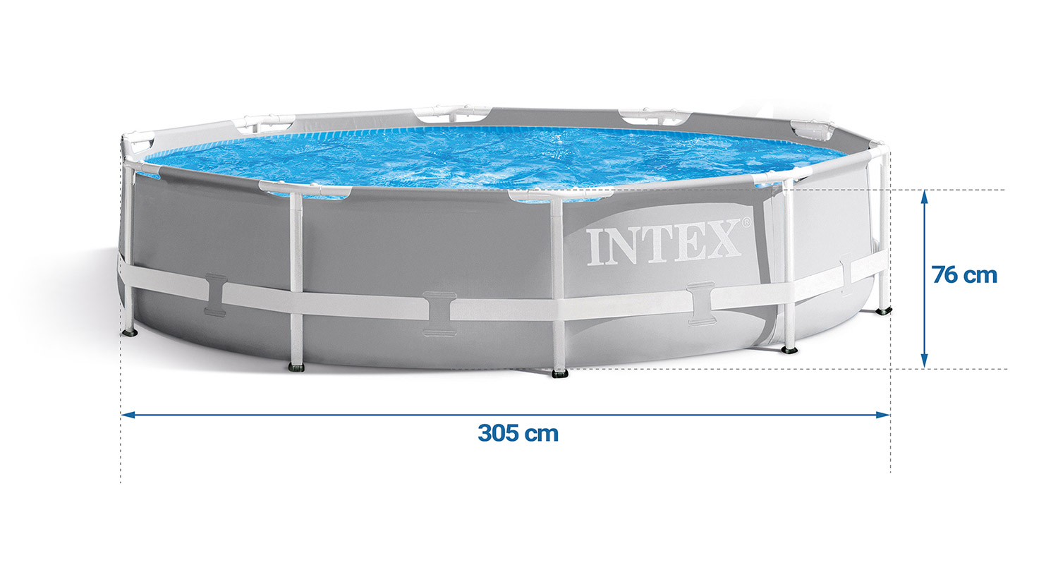 Záhradný bazén s rámom 305 x 76 cm 15 v 1 INTEX 26702 + bublinkovač ZADARMO – Obrázok 2