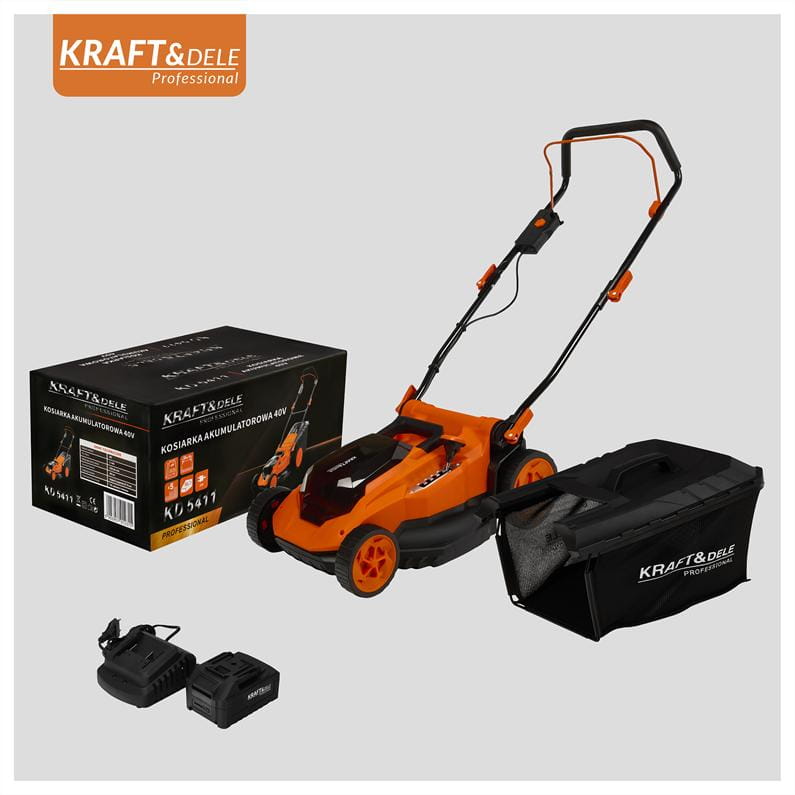 BATÉRIOVÁ KOSAČKA NA TRÁVU 50L 38CM 40V KD5411 – Obrázok 11