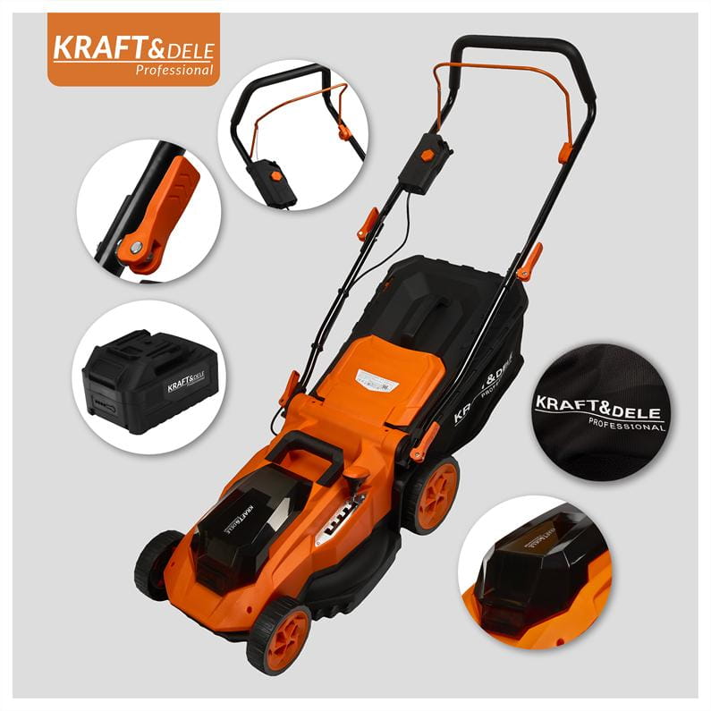 BATÉRIOVÁ KOSAČKA NA TRÁVU 50L 38CM 40V KD5411 – Obrázok 9