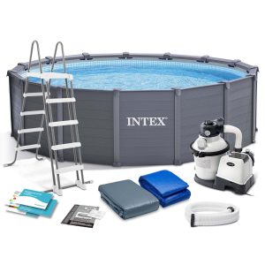 Panelový záhradný bazén 478 x 124 cm 11 v 1 INTEX 26384