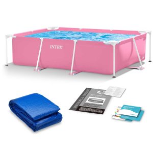 Záhradný bazén s rámom 220 x 150 x 60 cm 2 v 1 INTEX 28266