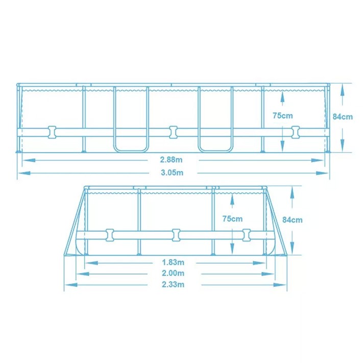 Záhradný bazén s rámom 300 x 201 x 66 cm 16 v 1 Bestway 56404N – Obrázok 2