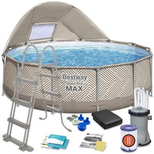 Záhradný bazén s rámom 396 x 107 cm 11-v-1 Bestway 561FY
