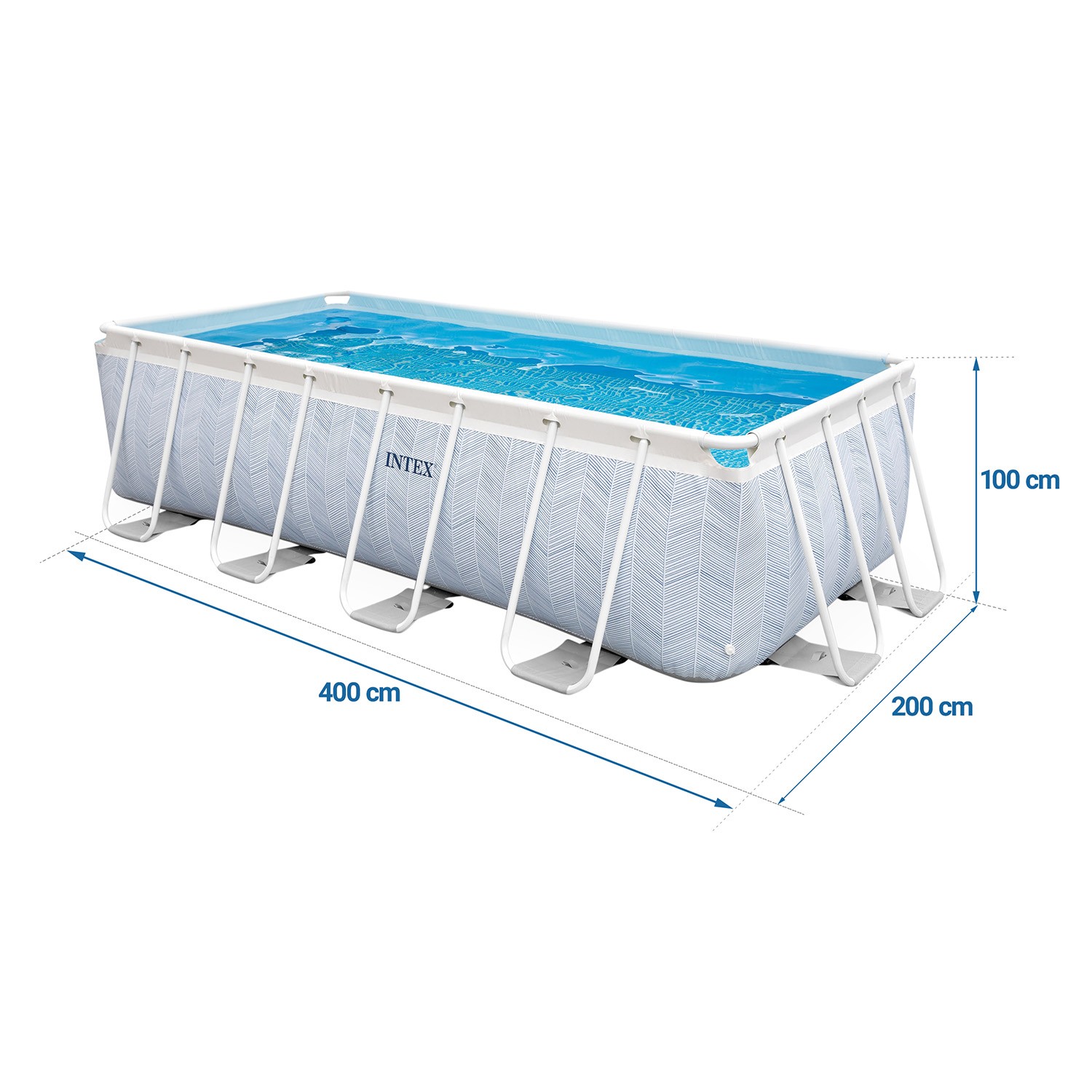 Záhradný bazén s rámom 400 x 200 x 100 cm 4 v 1 INTEX 26780 – Obrázok 2