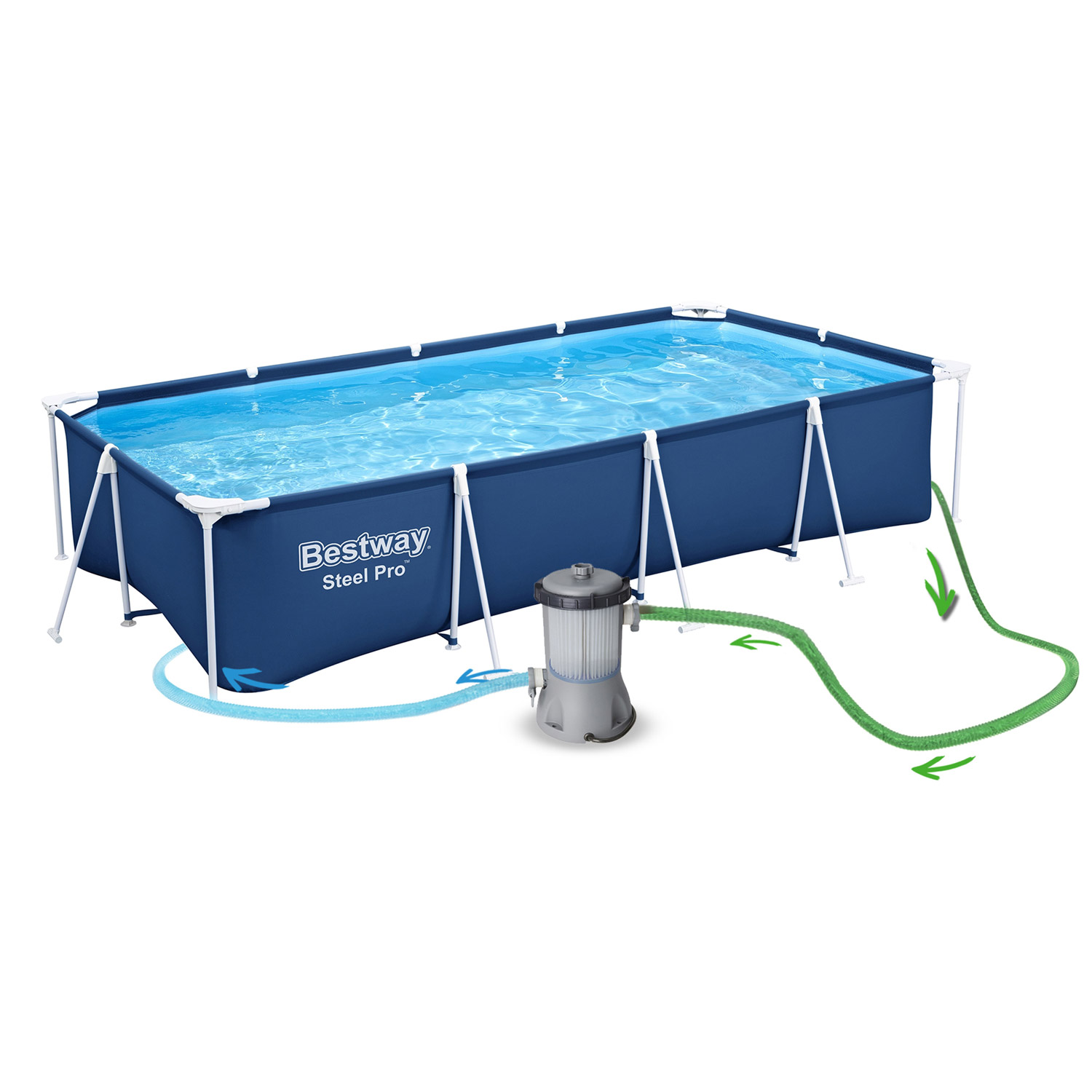 Záhradný bazén s rámom 300 x 201 x 66 cm 16 v 1 Bestway 56404N – Obrázok 9