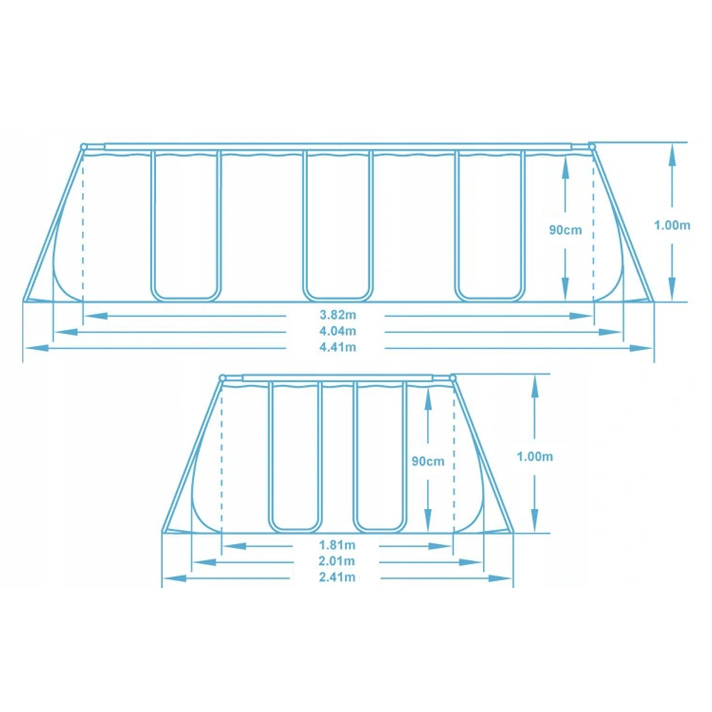 Záhradný bazén s rámom 404 x 201 x 100 cm 18 v 1 Bestway 56441 – Obrázok 2