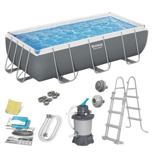 Záhradný bazén s rámom 404 x 201 x 100 cm 10 v 1 56442 Bestway