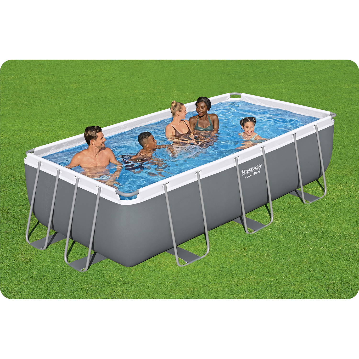 Záhradný bazén s rámom 404 x 201 x 100 cm 10 v 1 56442 Bestway – Obrázok 5
