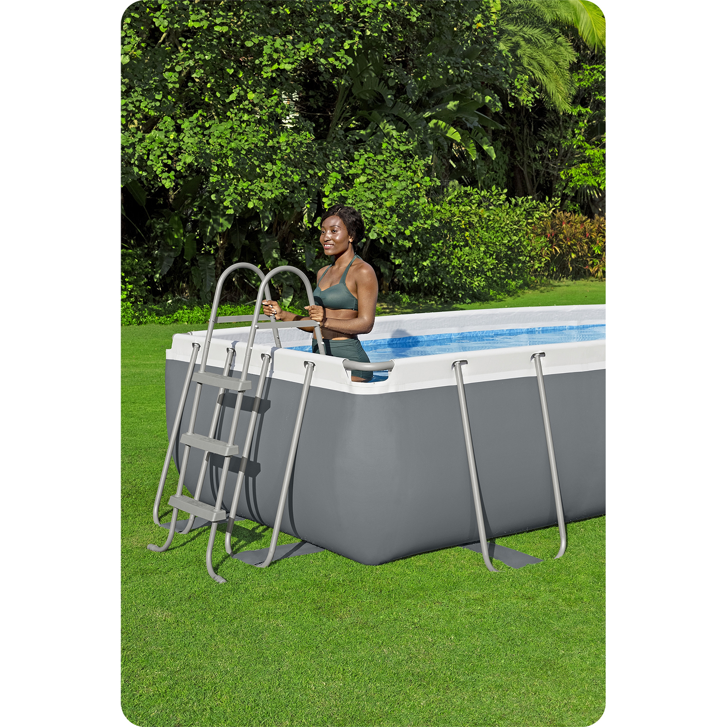 Záhradný bazén s rámom 404 x 201 x 100 cm 10 v 1 56442 Bestway – Obrázok 3