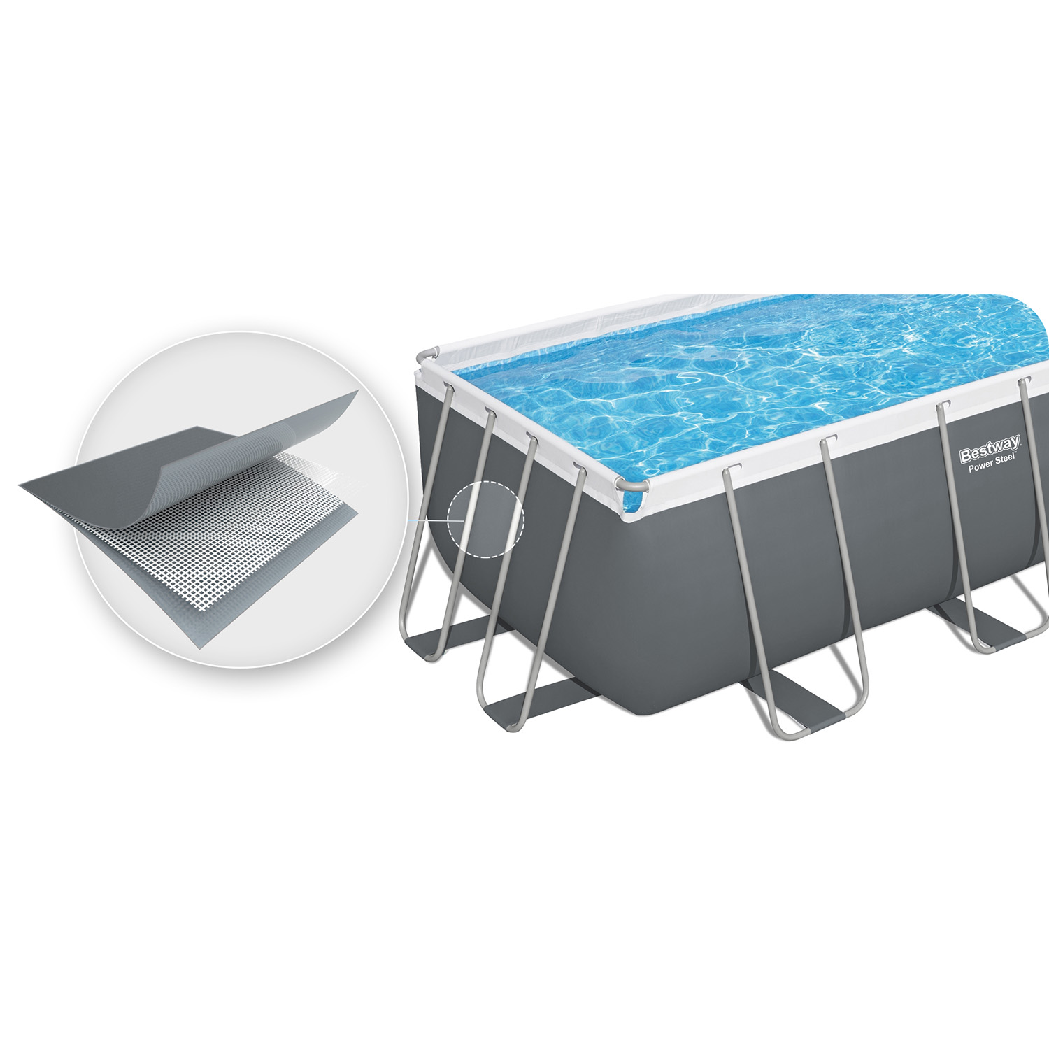 Záhradný bazén s rámom 549 x 274 x 122 cm 12 v 1 Bestway 56466N – Obrázok 6