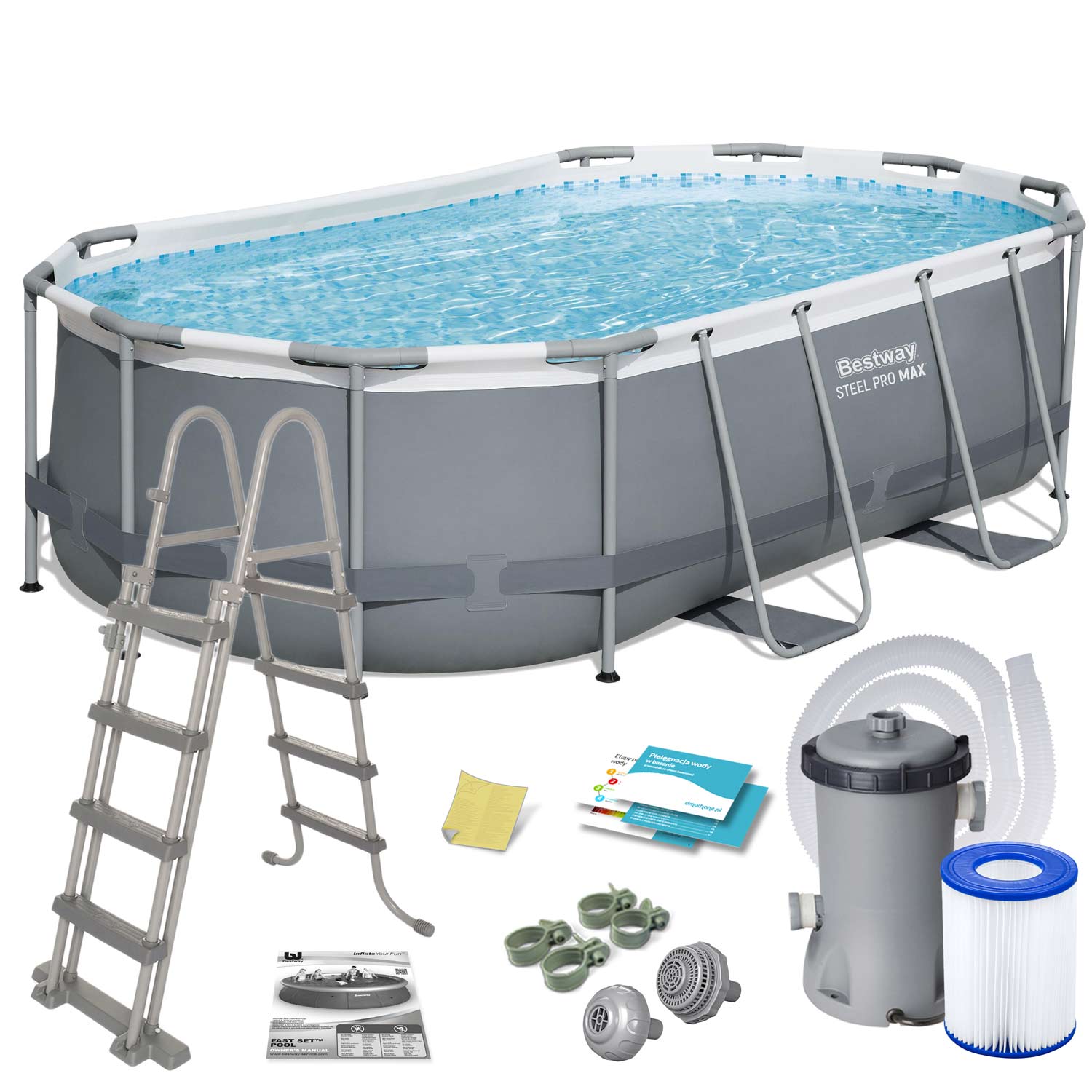 Záhradný bazén s rámom 427 x 250 x 100 cm 11 v 1 Bestway 56620