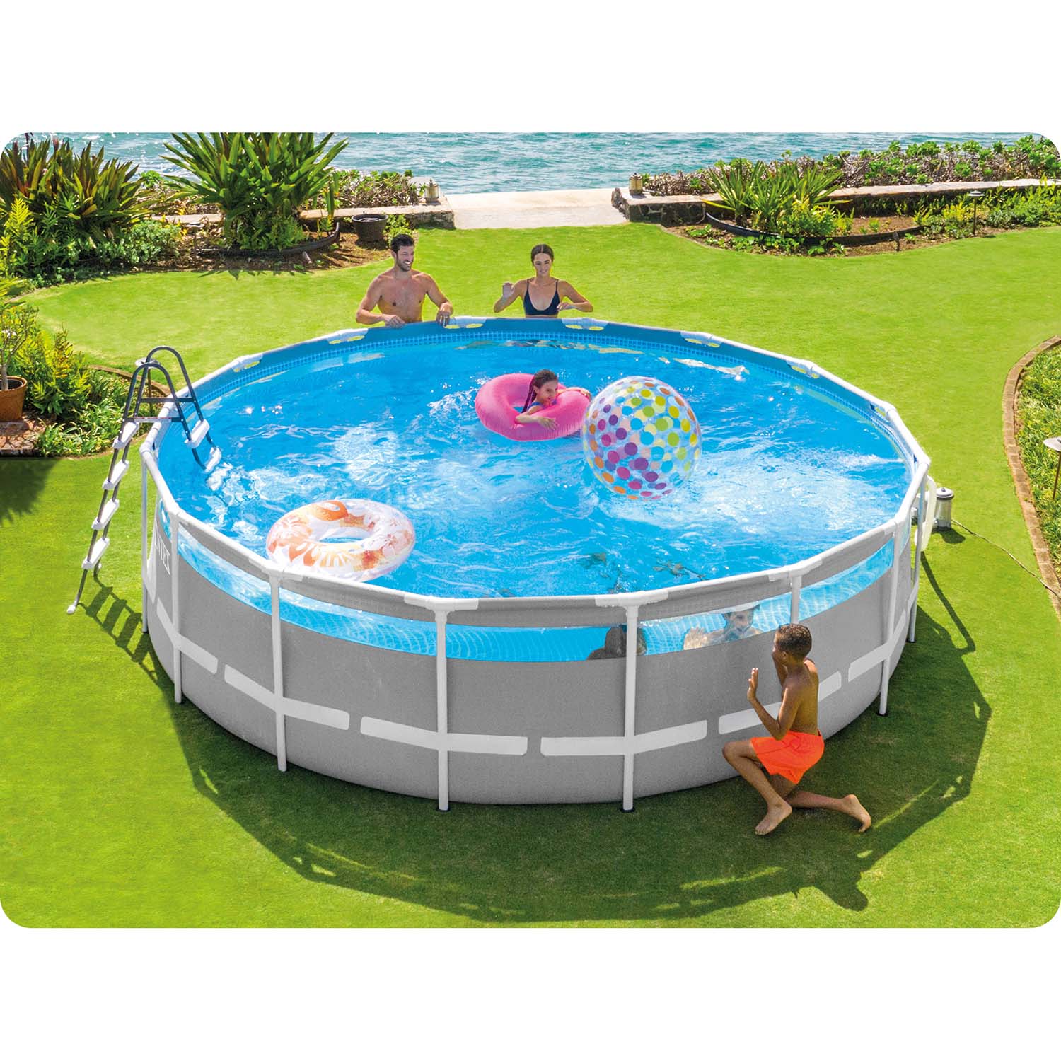 Záhradný bazén s rámom 488 x 122 cm 11 v 1 INTEX 26730 – Obrázok 7