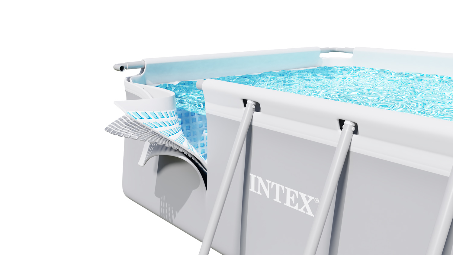 Záhradný bazén s rámom 503 x 274 x 122 cm 12-v-1 sada INTEX 26796 – Obrázok 5