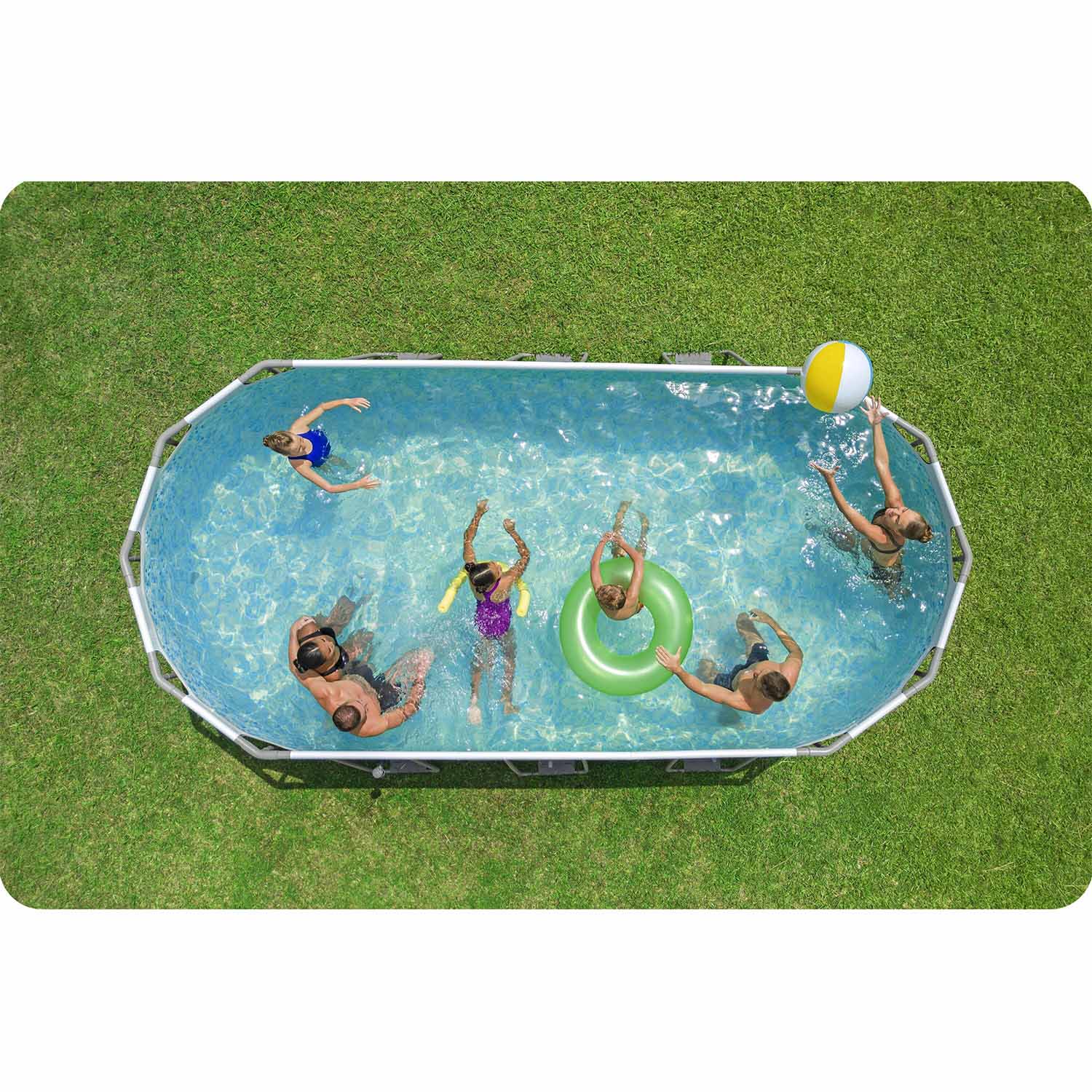Záhradný bazén s rámom 549 x 274 x 122 cm 17 v 1 Bestway 56710 – Obrázok 2