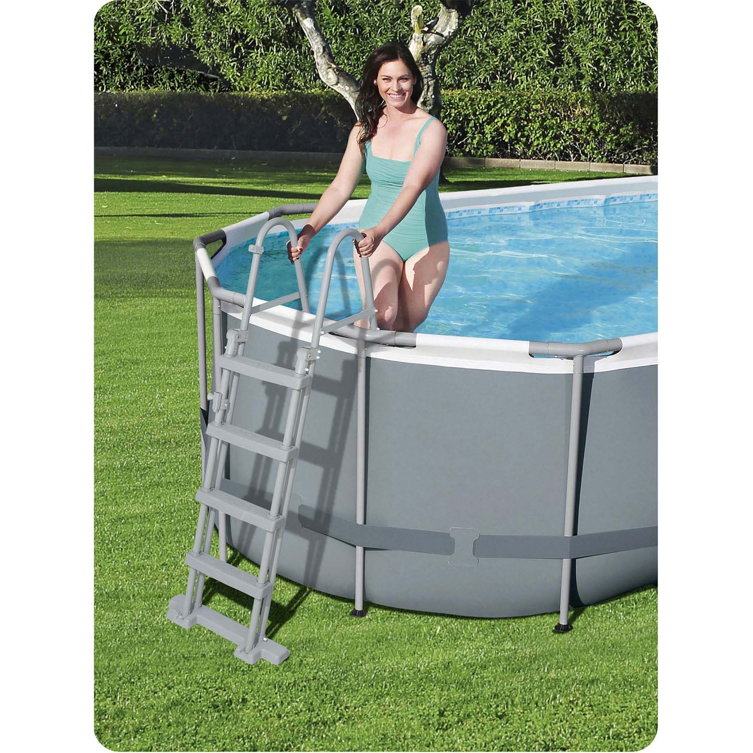 Záhradný bazén s rámom 549 x 274 x 122 cm 17 v 1 Bestway 56710 – Obrázok 2