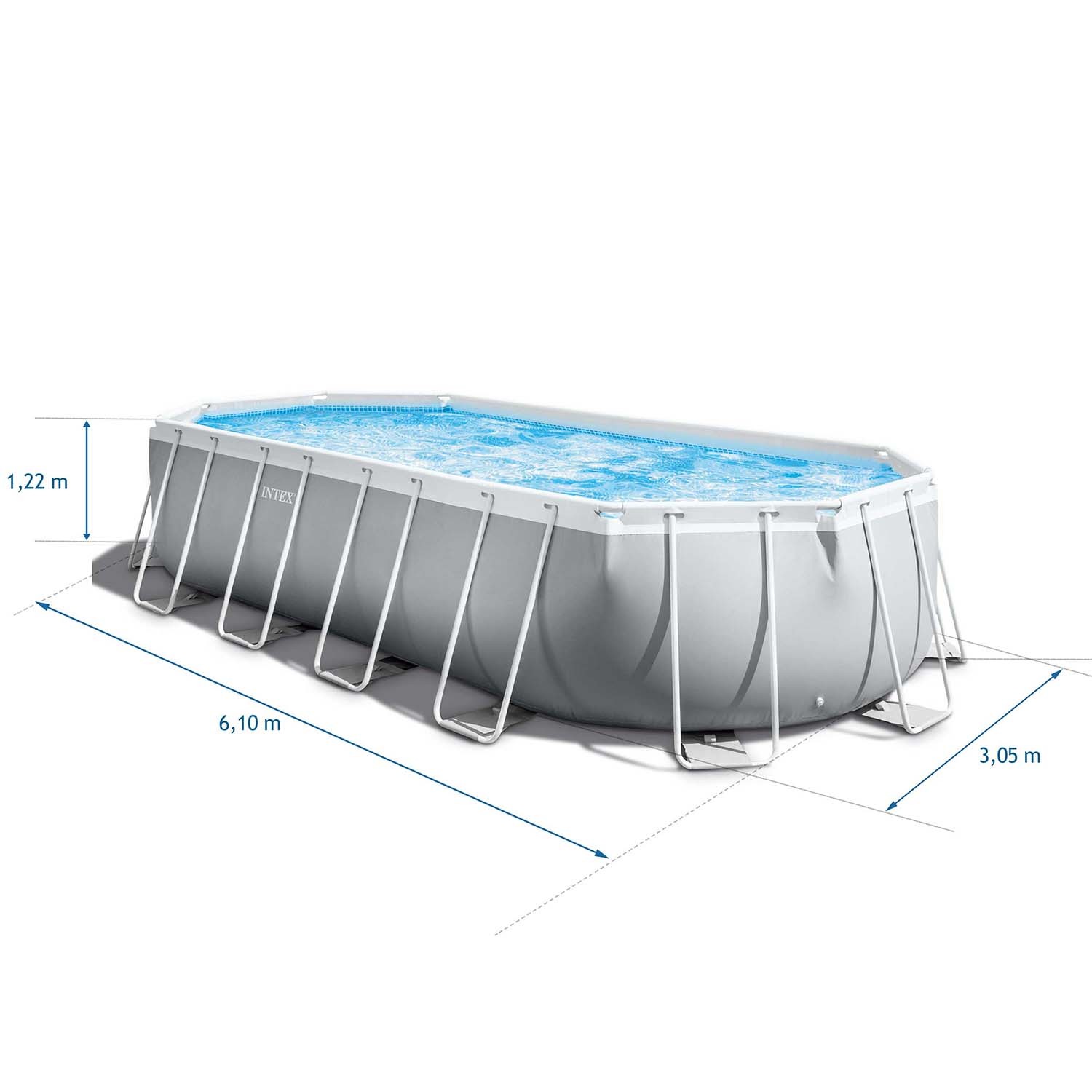 Záhradný bazén s rámom 610 x 305 x 122 cm 21-v-1 INTEX 26798 + bublinkovač ZADARMO – Obrázok 7