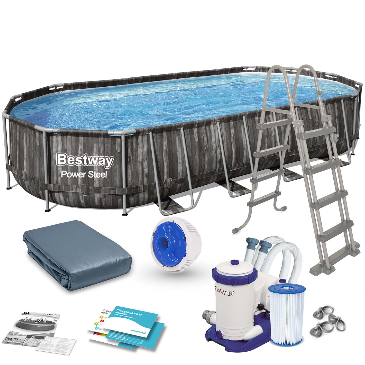 Záhradný bazén s rámom 732 x 366 x 122 cm 12-v-1 Bestway 5611T