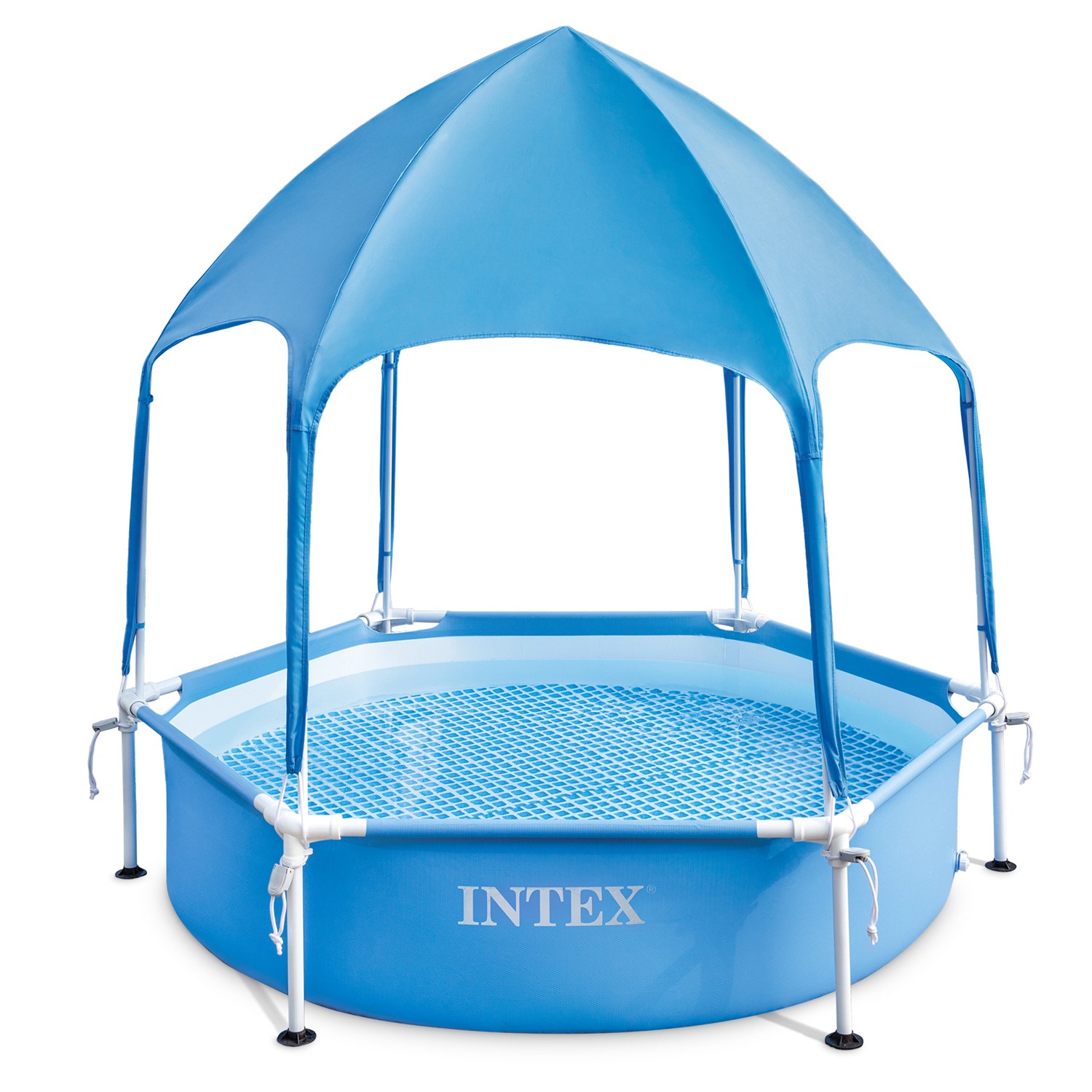 Detský rámový bazén so strechou 183 x 38 cm INTEX 28209