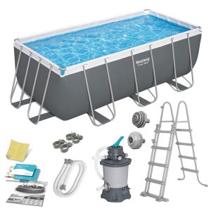 Záhradný bazén s rámom 412 x 201 x 122 cm 10 v 1 BESTWAY 56457N