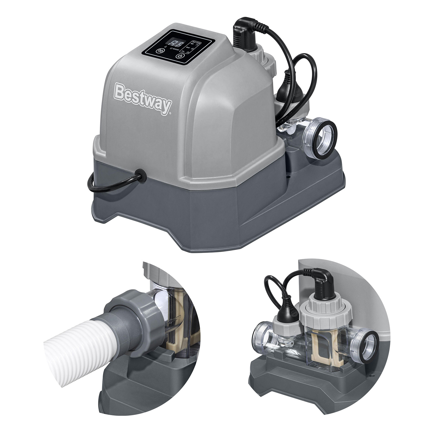 Generátor chlóru pre záhradné bazény 6g/h Bestway 58678 – Obrázok 2