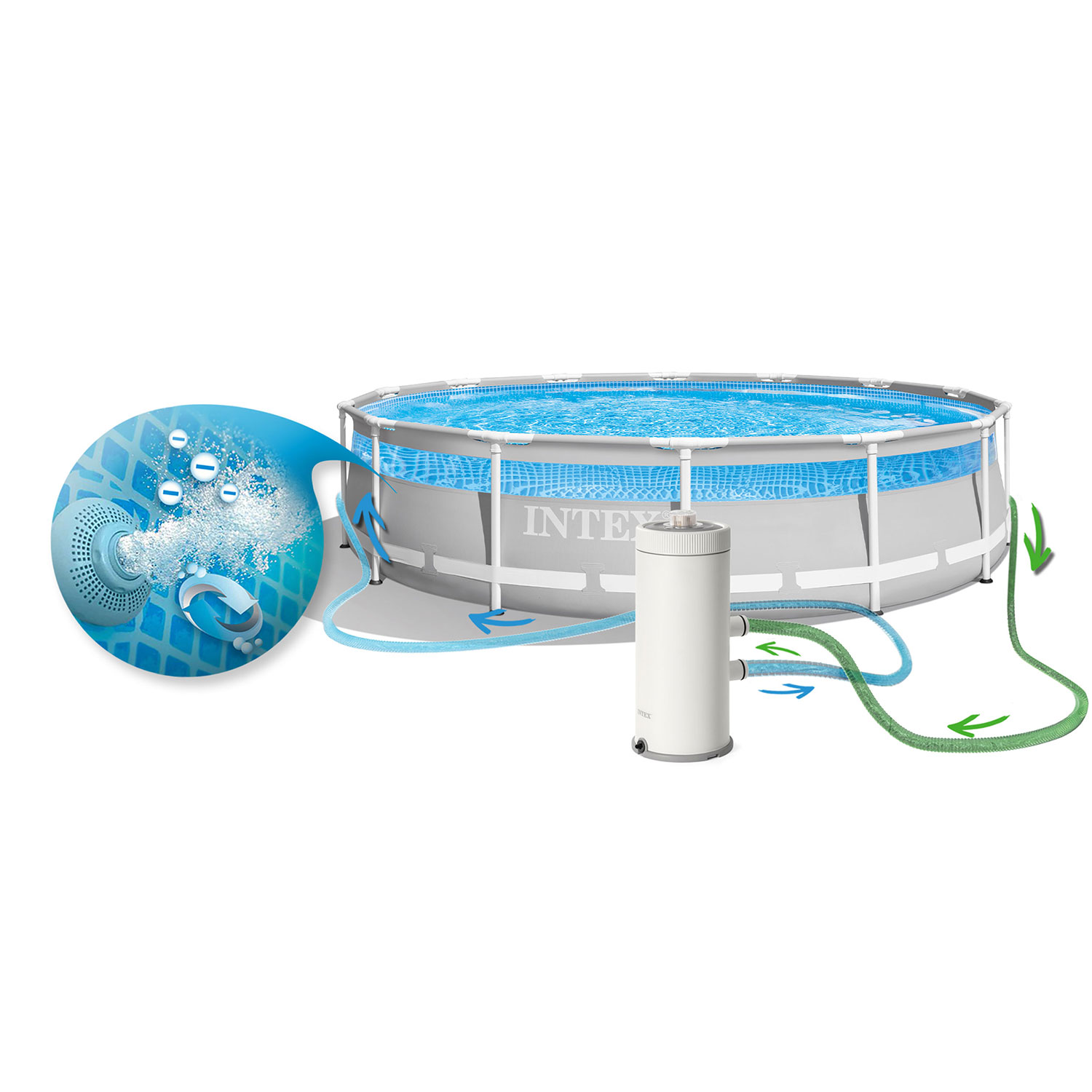 Filtračné čerpadlo pre záhradné bazény 3785 l/h INTEX 26638 – Obrázok 3