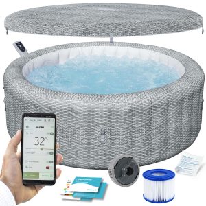 Nafukovacia vírivka Lay-Z Bali Grey pre 6 osôb Bestway 6001N