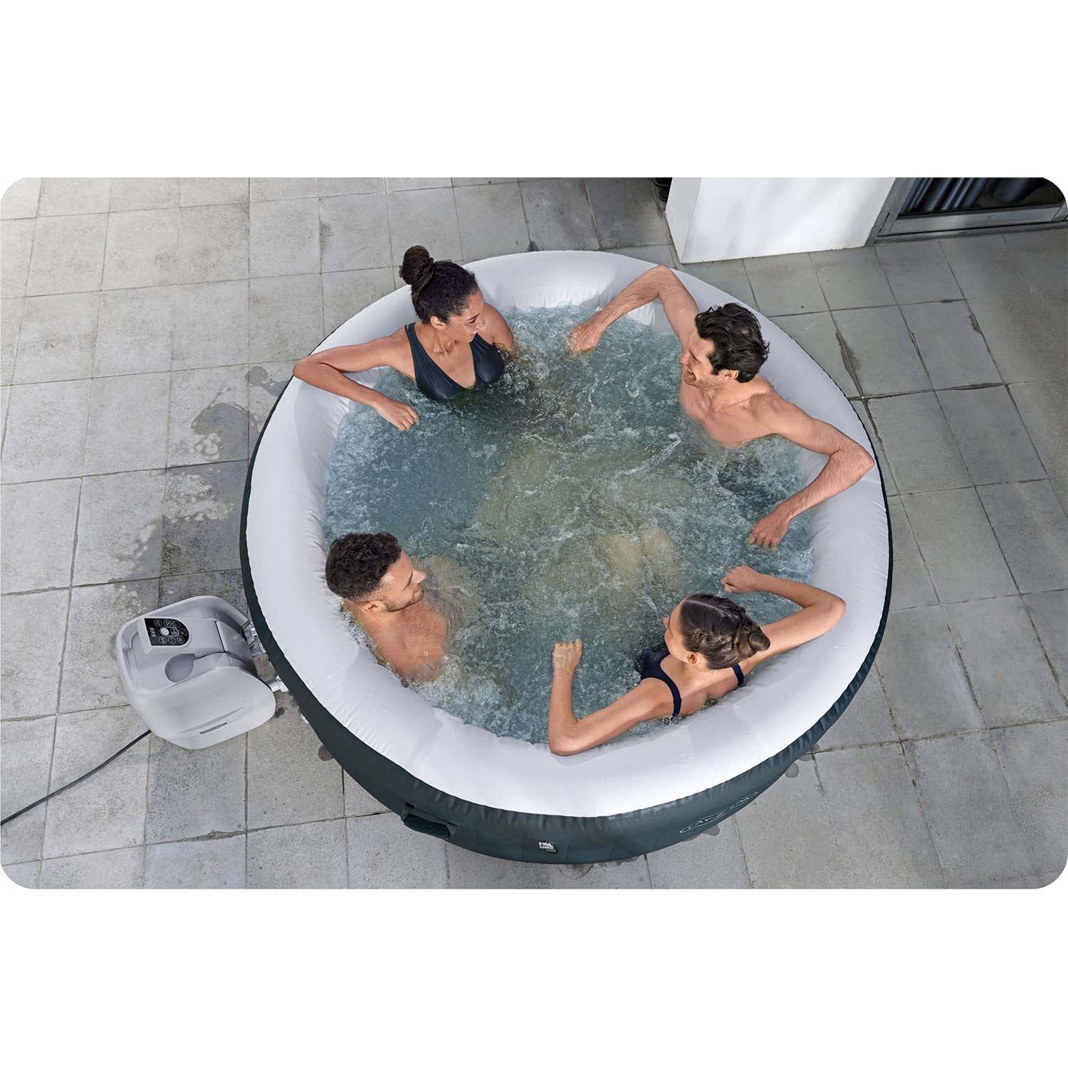 Nafukovacia vírivka Lay-Z Miami Green pre 6 osôb Bestway 6001D – Obrázok 2