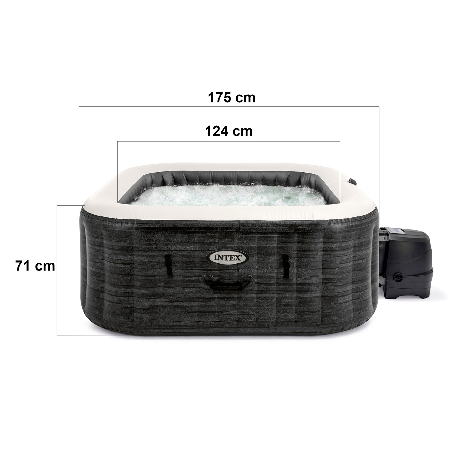 Nafukovacia vírivka s hydromasážou pre 4 osoby INTEX 28450 – Obrázok 2