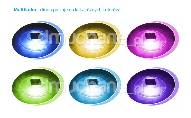 Solárna bazénová lampa, priemer 18 cm, Bestway 58111 – Obrázok 2