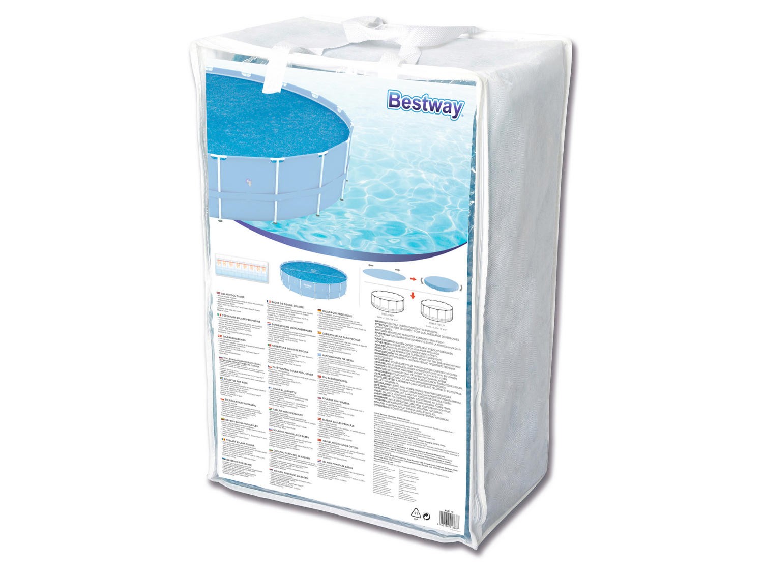 Solárny kryt na rámové bazény 305 cm Bestway 58241 – Obrázok 4