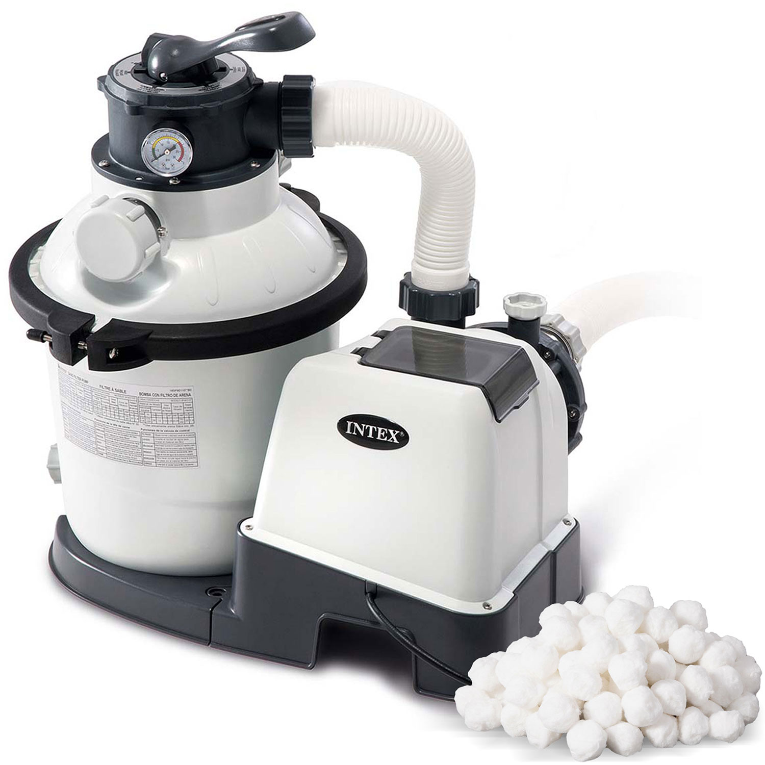 Pieskové filtračné čerpadlo + filtračné guľôčky 5700 l/h INTEX 26644