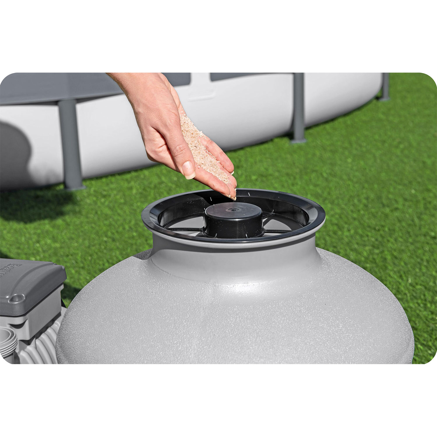 Bestway 58486 11355 l/h bazénové čerpadlo na piesok + multifunkčné tablety – Obrázok 3