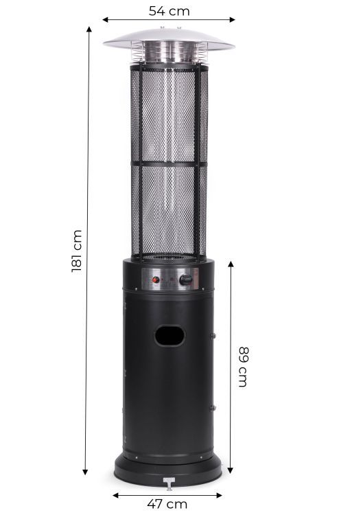 Plynový ohrievač slnečníkov 11 kW na terasu, záhradu, redukčný kryt hadice MultiGarden – Obrázok 4