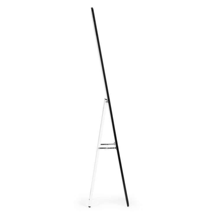 Veľké obdĺžnikové stojace zrkadlo, úzky rám, 148 cm, ModernHome – Obrázok 3