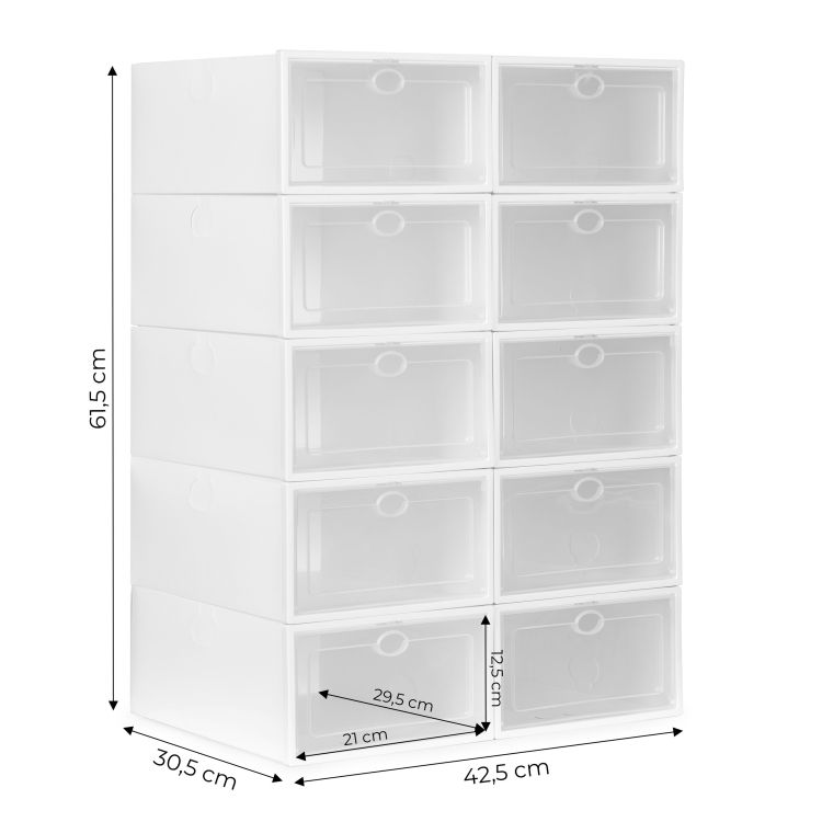 Modulárny organizér do skrinky na topánky 10 modulov ModernHome – Obrázok 2