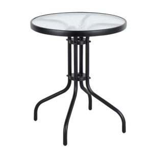 Záhradný stôl 60 cm z tvrdeného skla na záhradu, terasu, balkón, MultiGarden