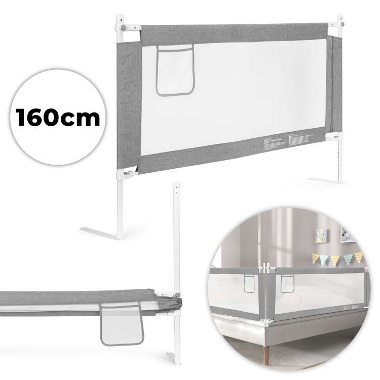 ECOTOYS 160 cm zábrana do postele, detská bezpečnostná mriežka