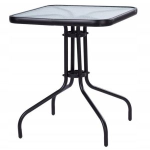 Záhradný stôl 60 cm z tvrdeného skla na záhradu, terasu, balkón, MultiGarden