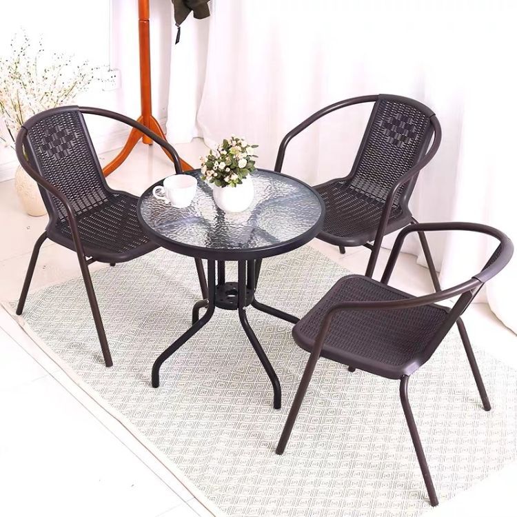 Záhradný stôl 60 cm z tvrdeného skla na záhradu, terasu, balkón, MultiGarden – Obrázok 4