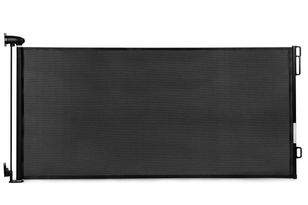 Brána, závora, roletová, 160 cm, ochranná, na schody a dvere, čierna, ECOTOYS – Obrázok 6