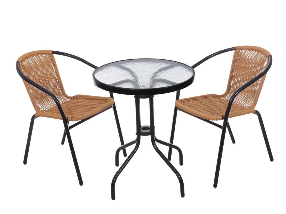 Záhradný stôl 60 cm z tvrdeného skla na záhradu, terasu, balkón, MultiGarden – Obrázok 3
