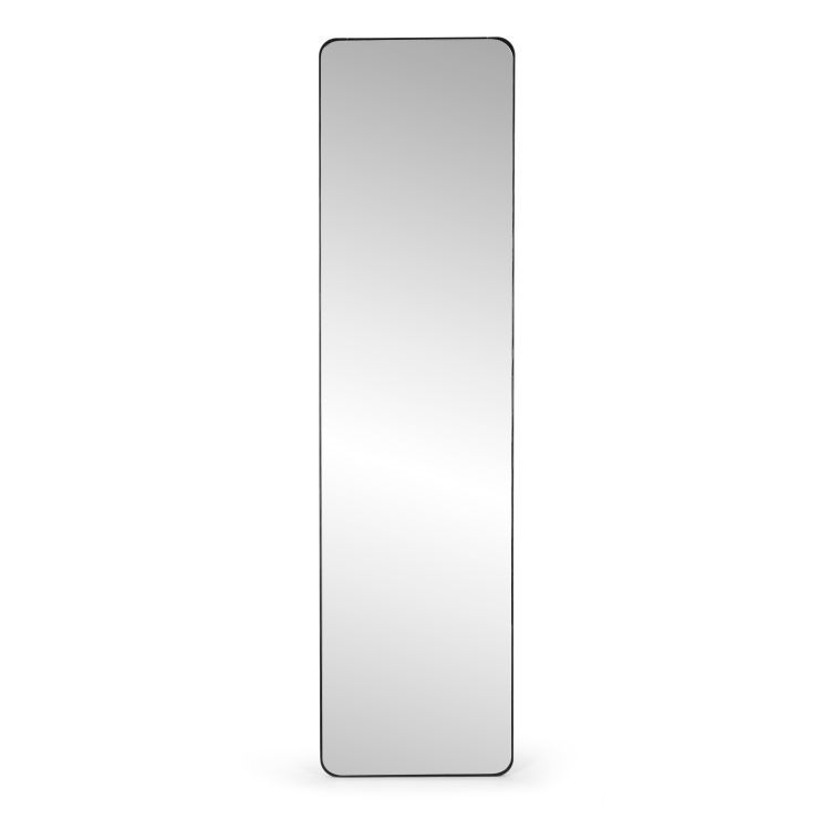 Veľké obdĺžnikové stojace zrkadlo, úzky rám, 148 cm, ModernHome – Obrázok 4
