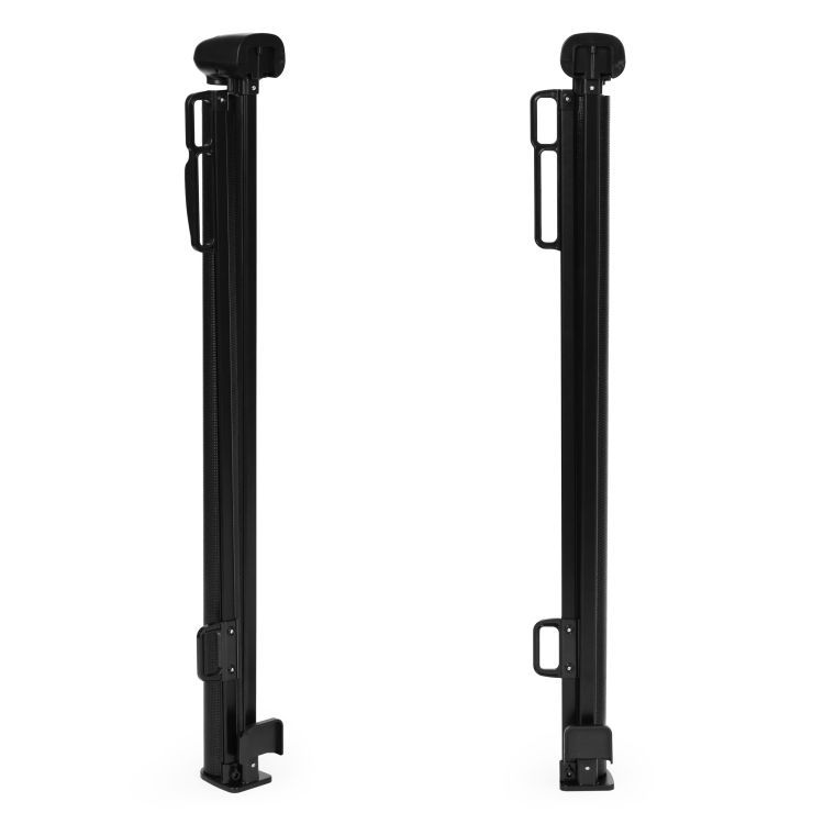 Brána, závora, roletová, 160 cm, ochranná, na schody a dvere, čierna, ECOTOYS – Obrázok 4