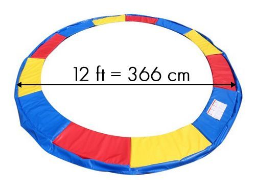 Farebný kryt na pružiny trampolíny 366-374 cm 12 ft – Obrázok 2