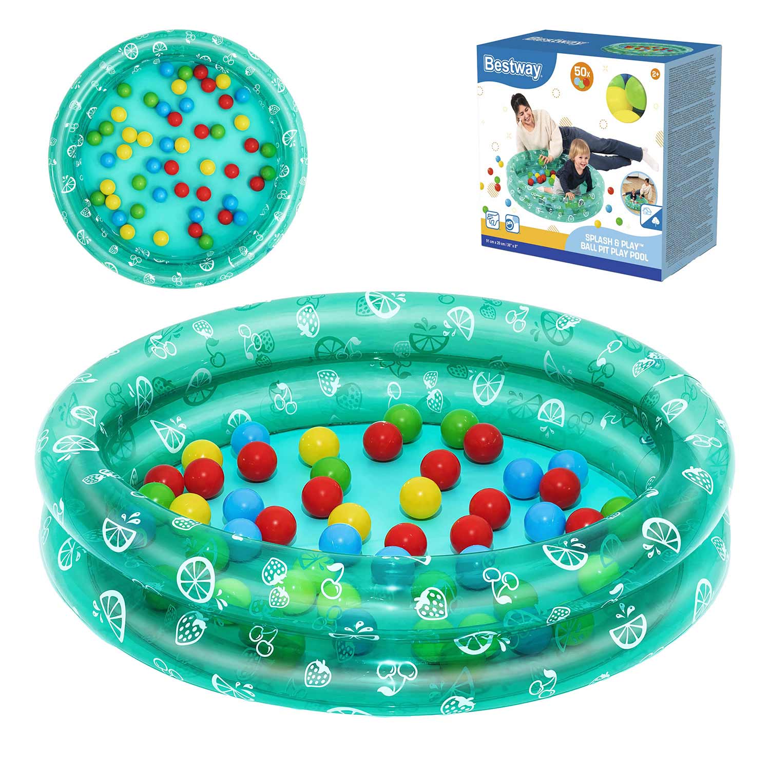 Nafukovací bazén pre deti s loptičkami 91x20cm Bestway 51141